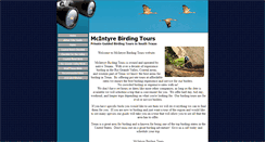 Desktop Screenshot of mcintyrebirdingtours.com